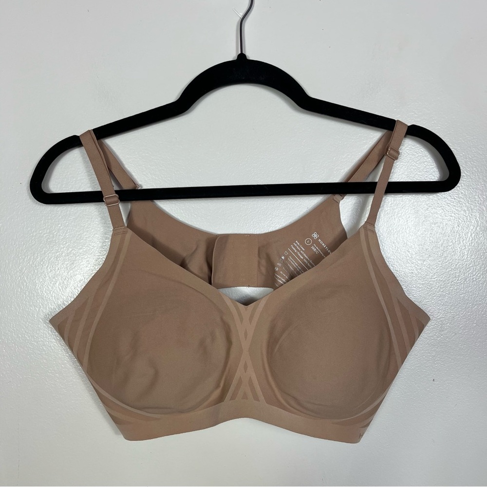 Honeylove Silhouette Bra Large 38B C Wireless Support Comfort Bra